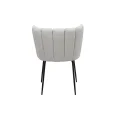 Стул M-200 айвори букле  +  черный Vetro mebel