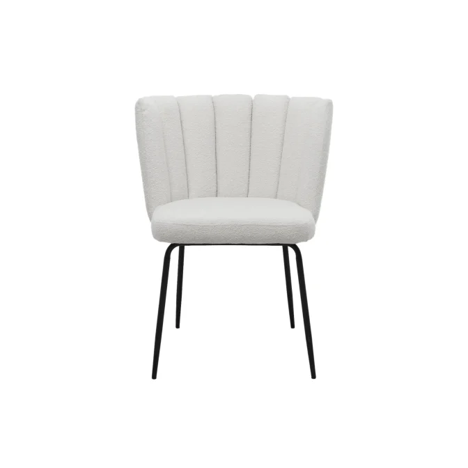 Стул M-200 айвори букле  +  черный Vetro mebel