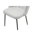 Стул M-200 айвори букле  +  черный Vetro mebel