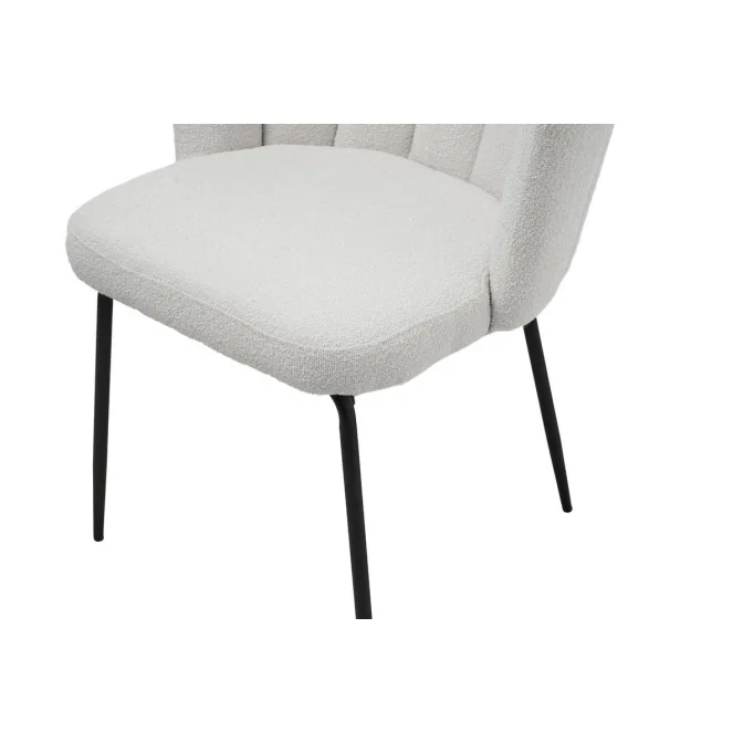 Стул M-200 айвори букле  +  черный Vetro mebel