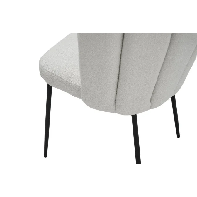 Стул M-200 айвори букле  +  черный Vetro mebel