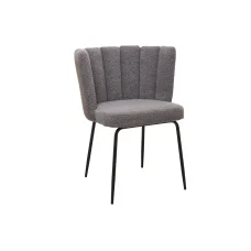 Стул M-200 серый букле  +  черный Vetro mebel