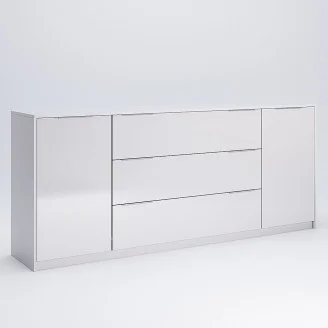 Комод 2Дв 3Ящ 2,0м Рома / Roma Глянец Белый MiroMark RM-168-WB