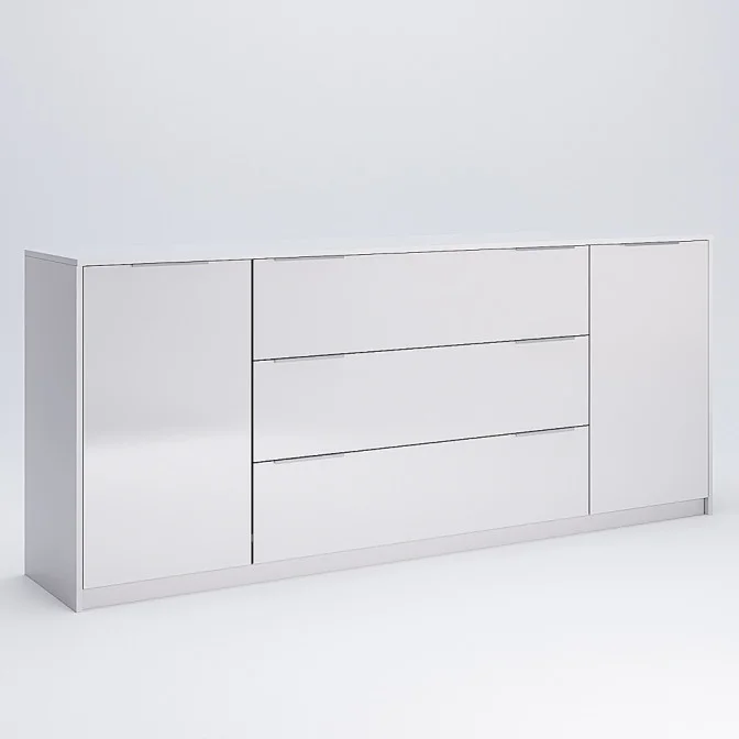 Комод 2Дв 3Ящ 2,0м Рома / Roma Глянец Белый MiroMark RM-168-WB