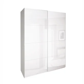 Шкаф-купе 1,5x2,1 Белла / Bella Глянец Белый MiroMark BL-19-WB