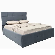 Ліжко М'яка оббивка 1,6x2,0 Брістоль / Bristol Антрацит Велюр MiroMark SF-56-BR/BA