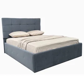 Ліжко М'яка оббивка 1,6x2,0 Брістоль / Bristol Антрацит Велюр MiroMark SF-56-BR/BA