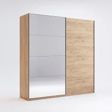 Шафа-купе з дзеркалом 2,0*2,1 Асті / Asti Дуб Крафт MiroMark AS-15-WB
