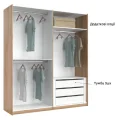 Шафа-купе з дзеркалом 2,0*2,1 Асті / Asti Дуб Крафт MiroMark AS-15-WB