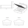 Кровать Дженнифер с подъемным механизмом MiroMark фото