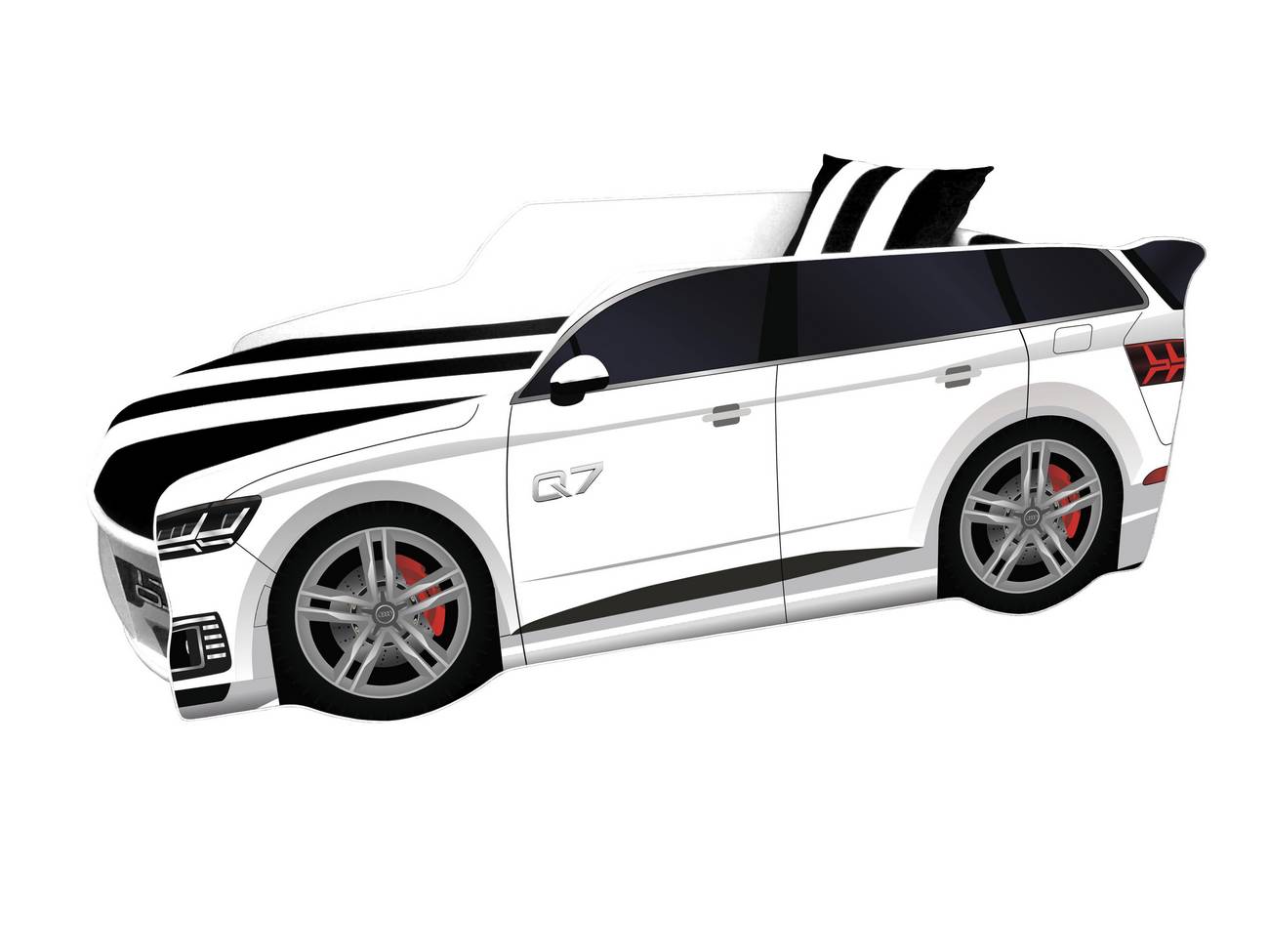 Детская кровать машина с матрасом Premium Audi Q7 - Ауди Q7  Viorina-deko