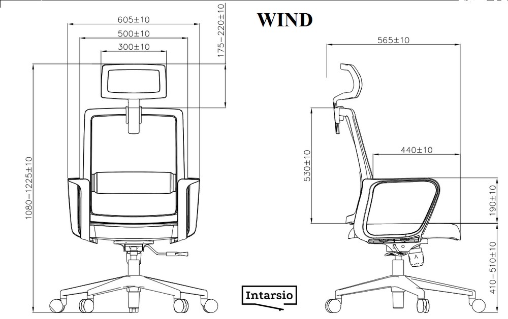 Кресло поворотное офисное Винд / WIND Intarsio